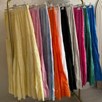 “Valentina”  The Vacation Vibes Skirt - Vibrant Eyelet Tiered Design in Multiple Colors for Summer Style Womenswear