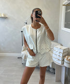 Annie Polka Dot Two-Piece Co Set for Women - Stylish and Comfortable Outfit