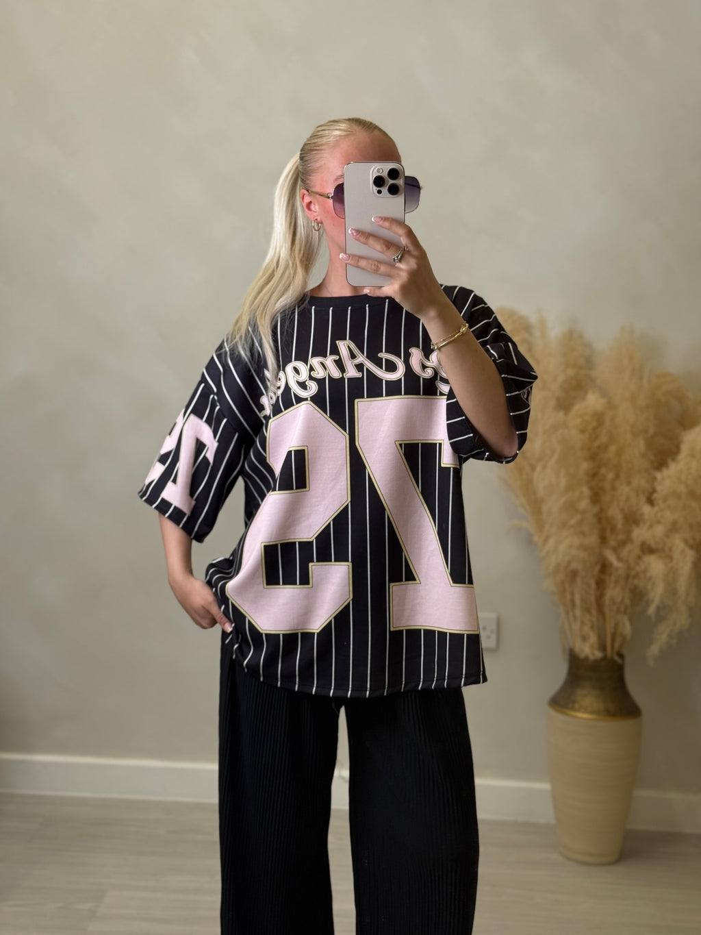 Julia Jersey - Striped Baseball Tee with Number size 6-16
