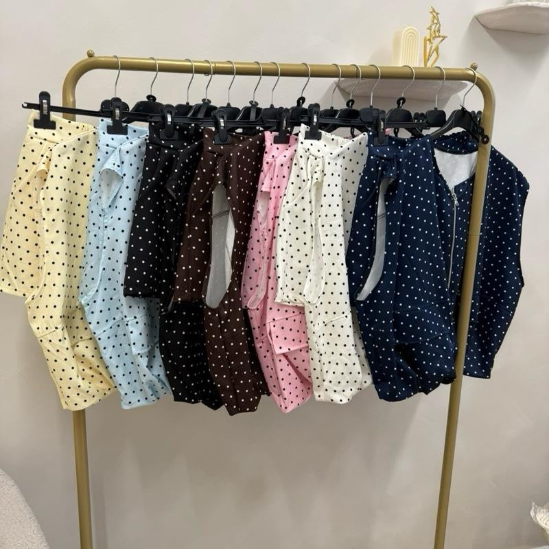 Annie Polka Dot Two-Piece Co Set for Women - Stylish and Comfortable Outfit
