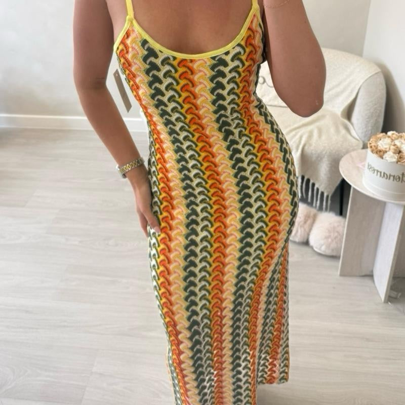 ‘Amber’ Pattern Dress in Vibrant Colors - Perfect for Summer Wear