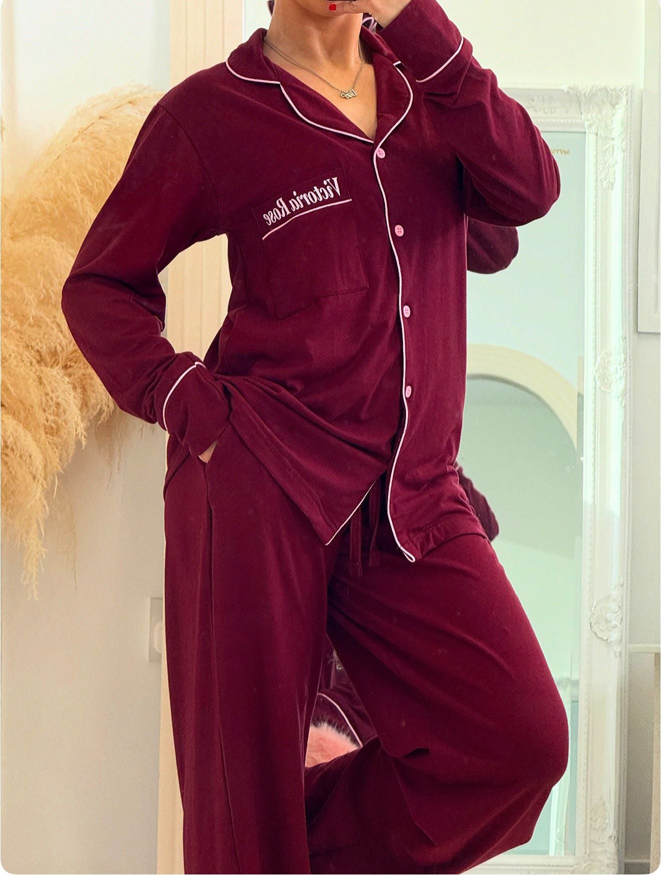 Victoria Rose Cotton Pyjamas Adult