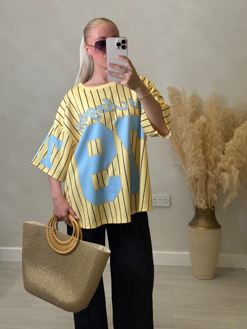 Julia Jersey - Striped Baseball Tee with Number size 6-16