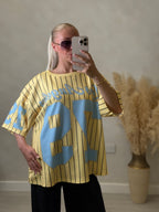 Julia Jersey - Striped Baseball Tee with Number size 6-16