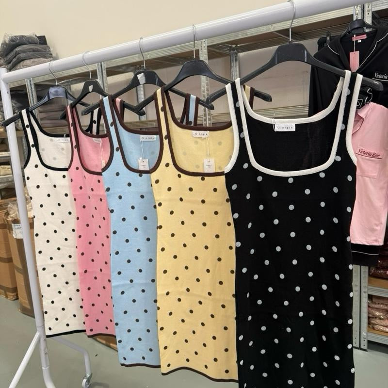 ‘Dotty’ Dot Dress - Stylish Polka Dot Design in Multiple Colors for Everyday Wear