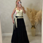 ‘Sadie’ polka dot corset style top
