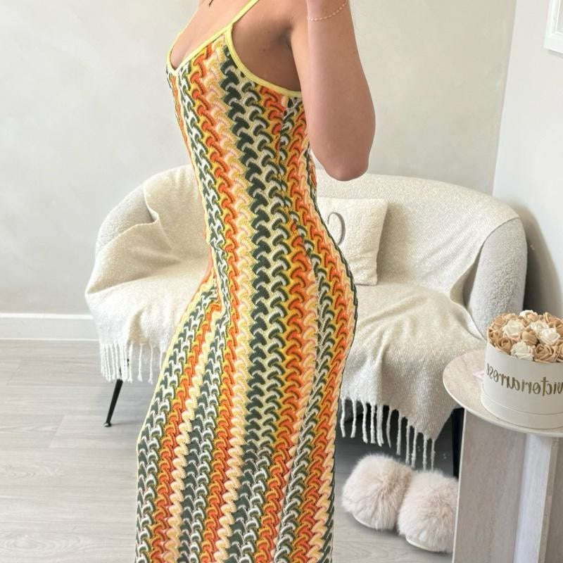 ‘Amber’ Pattern Dress in Vibrant Colors - Perfect for Summer Wear