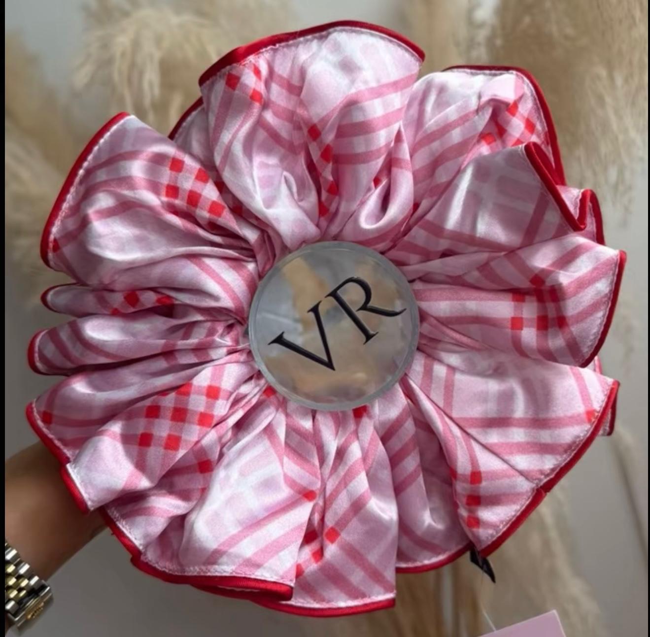 Raye XXL Scrunchie - Red/ Pink Checkered (20)